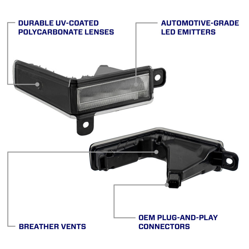 Toyota Tundra LED Reverse Lights - FORM Lighting - OEM-Grade Construction - Smoked - `22-`25